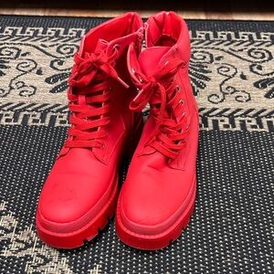 Red Women's Boots size 9